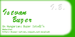 istvan buzer business card